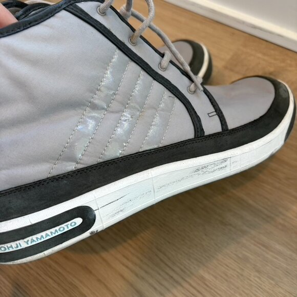 Yohji Yamamoto high top sneakers Gray Size 12.5 Mens - Picture 7 of 9